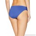 Becca by Rebecca Virtue Women's American Shirred Tab Side Hipster Bikini Bottom Blue Topaz M B07DNLCBG1